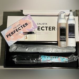Calista Perfecter Pro+ Heated Round Brush, Hair Spray, Volumizing Styling Foam